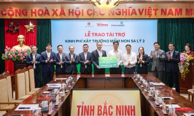  Vietcombank và Báo Tiền Phong hỗ trợ tỉnh Bắc Ninh 10 tỷ đồng xây dựng Trường Mầm non Sa Lý số 2